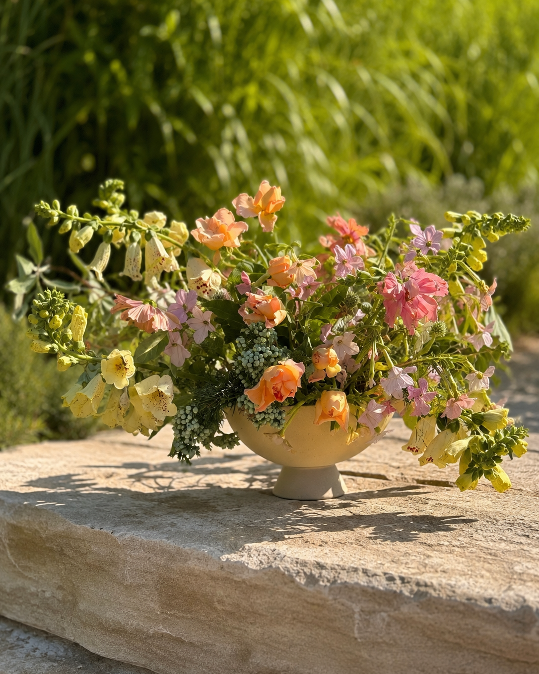 Garden-style compote arrangement workshop with
Fox Cottage Farm New Hampshire
