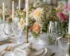 romantic dahlia dinner thrown by fox cottage farm